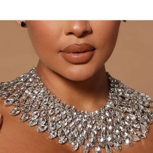 1pc Luxurious 7-layered 217 Glass Beads & Gems Decorated Women's Short Necklace‎